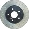 Centric Parts Sport Cross Drilled Brake Rotor, 128.35034R 128.35034R - alternate 1